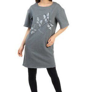 BluGirl Folies women's size 40 IT embellished dragonflies sweater tunic dress XS